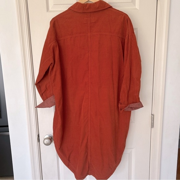 Anthropologie Pilcro Corduroy Oversized Shirt Dress NWT - Picture 7 of 7